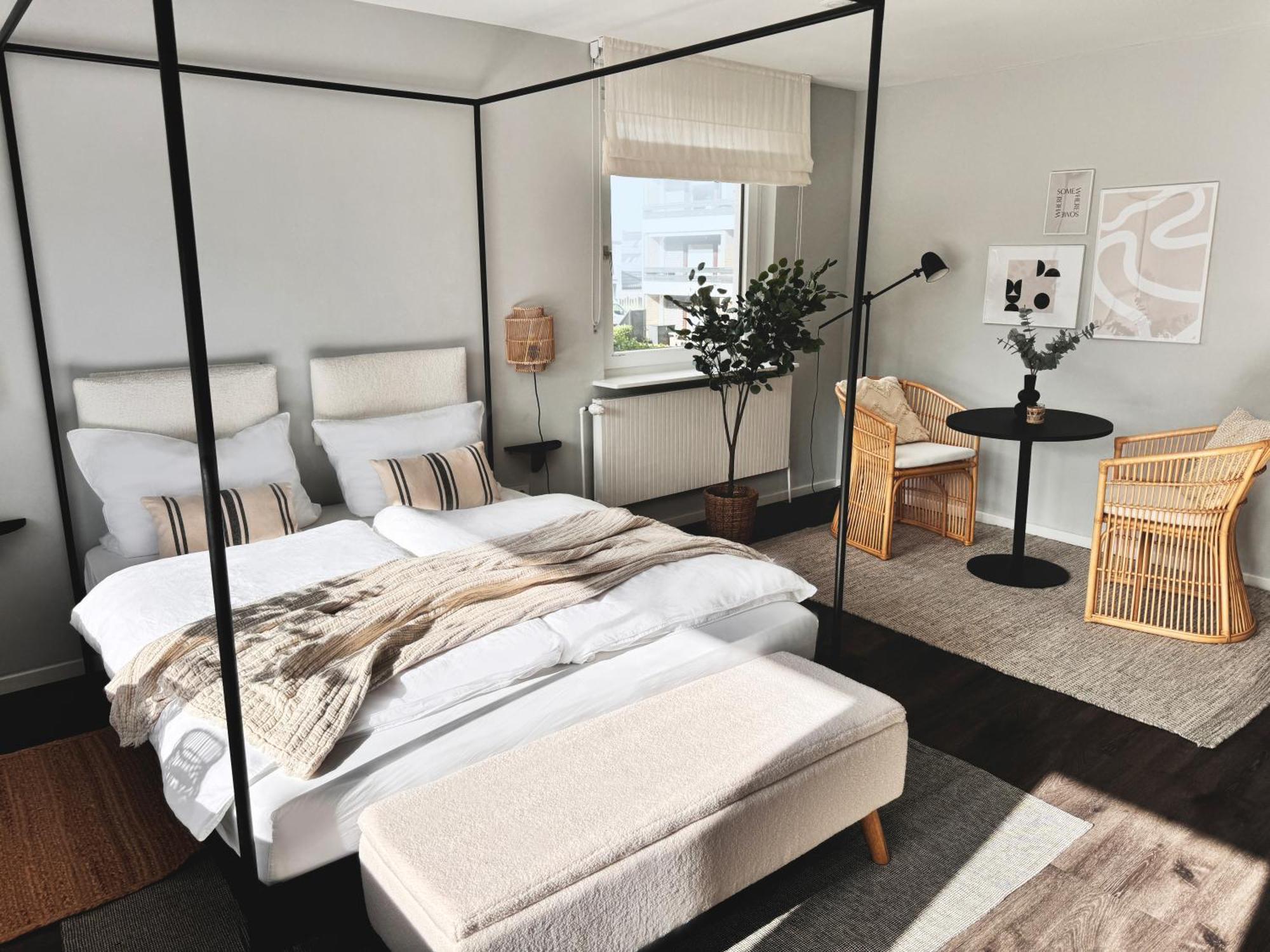 Seaside Rooms - Design-Apartment Mit Balkon & Parkplatz - Inklusive Strandkorb Direkt Am Wasser Und Spa & Sauna Saisonal 比苏姆 外观 照片